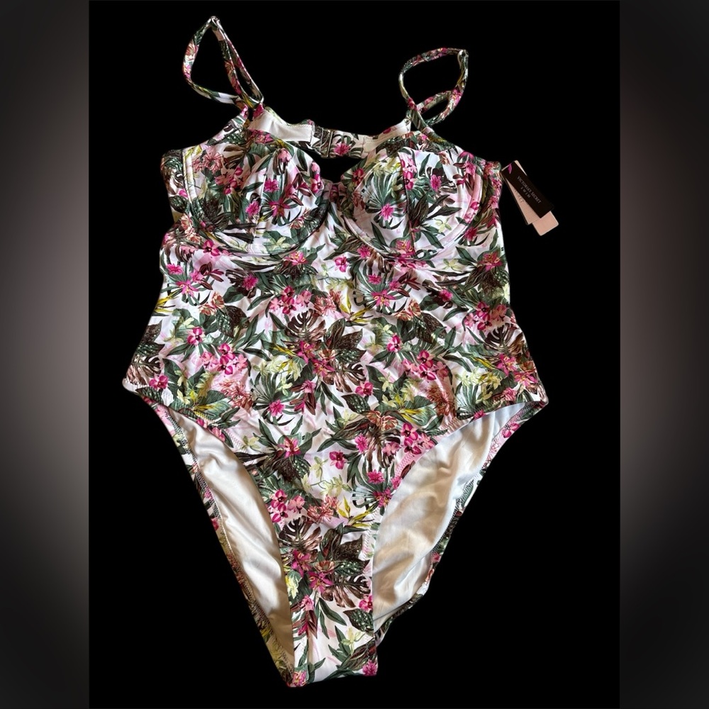 Victoria's Secret One Piece Floral Swimsuit Size XL NWT